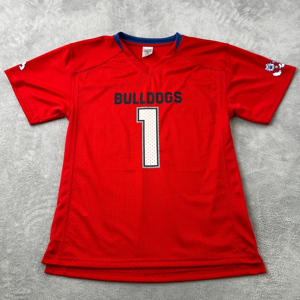 Rivalry Threads Fresno State Bulldogs Jersey XL 16/18 Red Kids NCAA Football